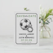 Soccer Diamond Save The Date (Stehend Vorderseite)