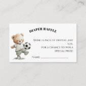 Soccer Diaper Raffle Card | A Little All-Star Begleitkarte (Vorderseite)