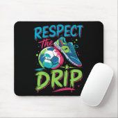 Soccer Drip Melting Ice Cream Respect The Drip Boy Mousepad (Mit Mouse)