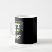 Soccer Drip Number 67 Boys Soccer Player 67 Footba Kaffeetasse (Vorderseite Links)