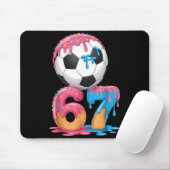 Soccer Drip Number 67 Boys Soccer Player 67  Mousepad (Mit Mouse)