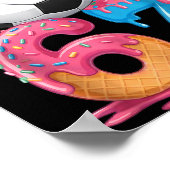 Soccer Drip Number 67 Boys Soccer Player 67 Poster (Ecke)