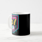 Soccer Drip Number 67 Soccer Player Kaffeetasse (Vorderseite Links)