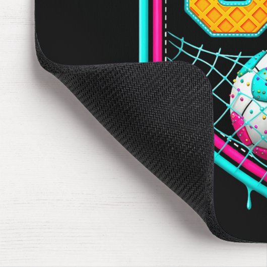 Soccer Drip Number 67 Soccer Player Mousepad (Ecke)