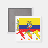 Soccer Ecuador Magnet (Vorderseite/Rückseite)