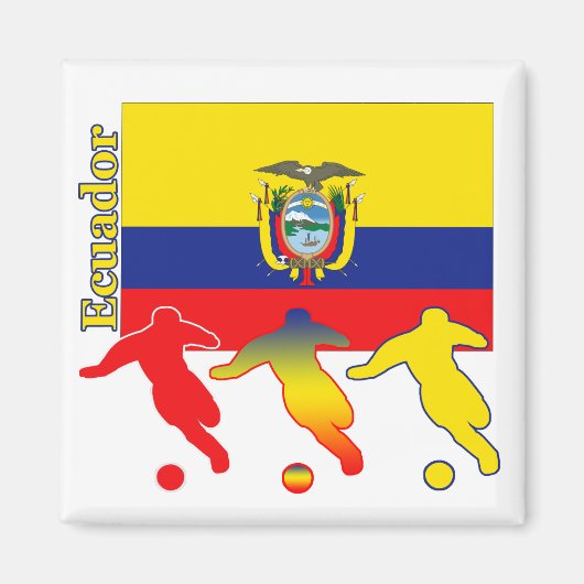 Soccer Ecuador Magnet (Vorne)