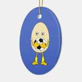Soccer Egghead Keramik Ornament (Links)