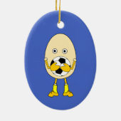 Soccer Egghead Keramik Ornament (Hinten)