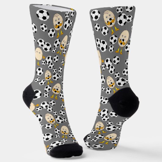 Soccer Egghead Muster Socken (Gewinkelt)
