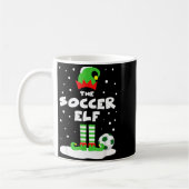 Soccer Elf Matching Group Family Holiday Christmas Kaffeetasse (Links)