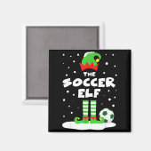 Soccer Elf Matching Group Family Holiday Christmas Magnet (Vorderseite/Rückseite)