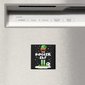 Soccer Elf Matching Group Family Holiday Christmas Magnet (In Situ (Geschirrspüler))