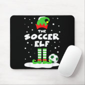 Soccer Elf Matching Group Family Holiday Christmas Mousepad (Mit Mouse)