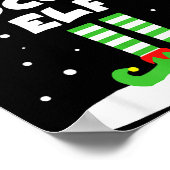 Soccer Elf Matching Group Family Holiday Christmas Poster (Ecke)