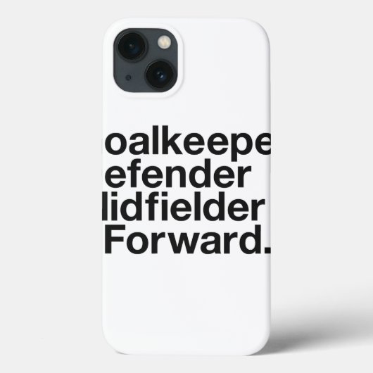 SOCCER Fan Case-Mate iPhone Hülle (Rückseite)