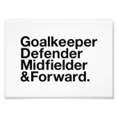 SOCCER Fan Fotodruck (Vorne)