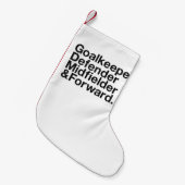 SOCCER Fan Kleiner Weihnachtsstrumpf (Vorderansicht (hängend))