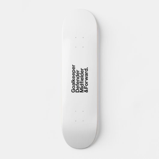 SOCCER Fan Skateboard (Vorderseite)