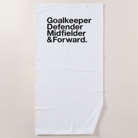SOCCER Fan Strandtuch (Vorderseite)
