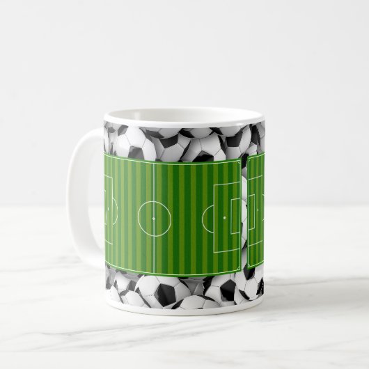 Soccer field kaffeetasse (Vorderseite Links)