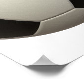 Soccer First Birthday Milestone Birthday Poster (Ecke)