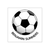 Soccer Football Ball Custom Name Gummistempel (Prägung)