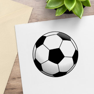 Soccer Football Ball Gummistempel