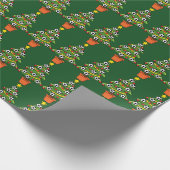 Soccer Football Christmas Tree Geschenkpapier (Ecke)