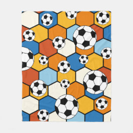Soccer Football Fleecedecke