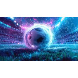 Soccer Football in stadium arena extreme weather Bedruckter Rucksack