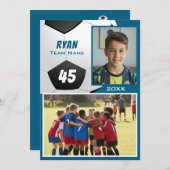 Soccer Football Player 2 Photo Memory Mate (Vorne/Hinten)