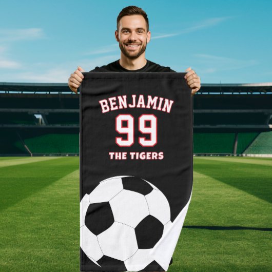Soccer football sports towel, coach bath towel handtuch