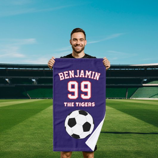 soccer Football sports towel, coach bath towel Handtuch