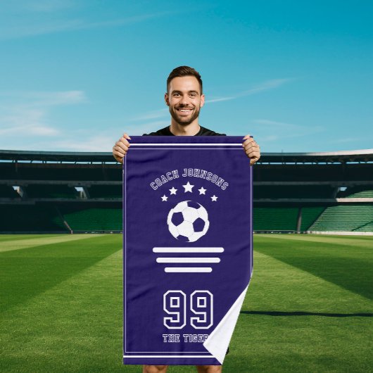 Soccer football team player coach Towel Handtuch