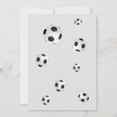 Soccer Football Thank you Birthday Photo Card Dankeskarte (Rückseite)