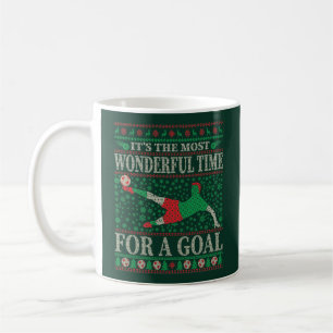 SOCCER FUNNY CHRISTMAS QUOTEN UGLY SWEATER KAFFEETASSE