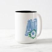 Soccer Game Selección Argentina Football Soccer  Zweifarbige Tasse (VorderseiteRechts)