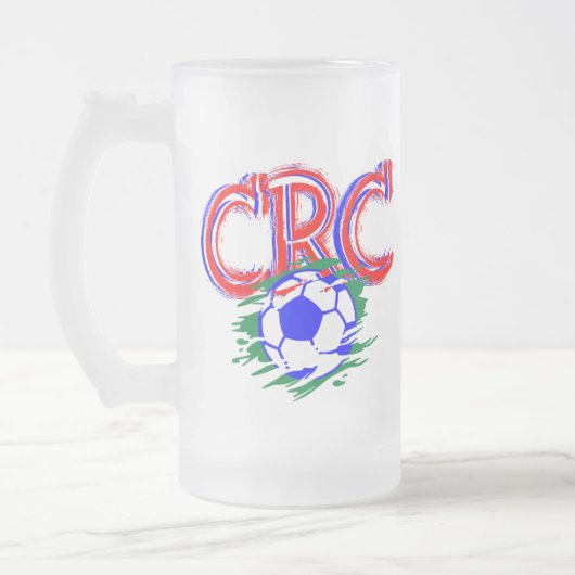 Soccer Game Selección Costa Rica Football Soccer Mattglas Bierglas (Links)