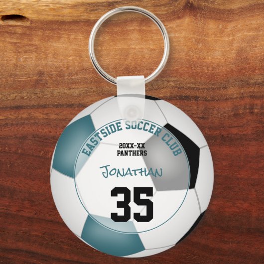 Soccer-Geschenk Ideen Jungen Mädchen nennen aquama Schlüsselanhänger (Vorderseite)