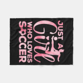 Soccer Girl Art For Girls Kids Toddler Women Socce Fleecedecke (Vorderseite (Horizontal))