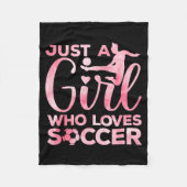 Soccer Girl Art For Girls Kids Toddler Women Socce Fleecedecke (Vorderseite)