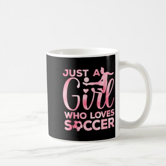 Soccer Girl Art For Girls Kids Toddler Women Socce Kaffeetasse (Rechts)