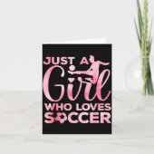 Soccer Girl Art For Girls Kids Toddler Women Socce Karte (Vorderseite)