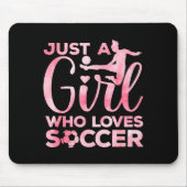 Soccer Girl Art For Girls Kids Toddler Women Socce Mousepad (Vorne)