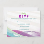 SOCCER GIRL Bar Mitzvah Einladung Antwort Karte (Vorderseite)