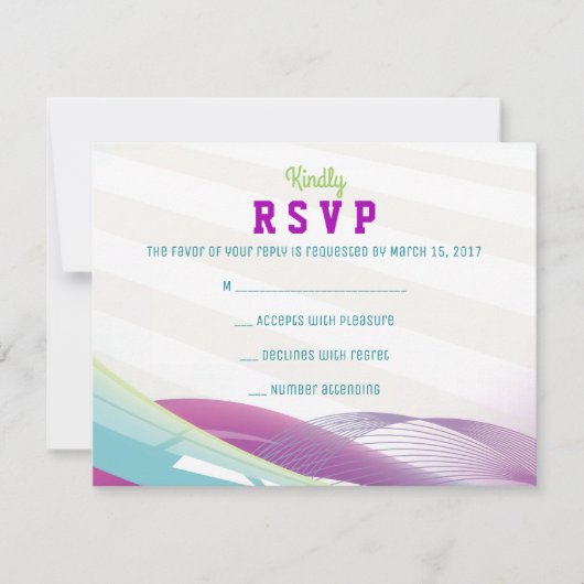 SOCCER GIRL Bar Mitzvah Einladung Antwort Karte (Vorderseite)