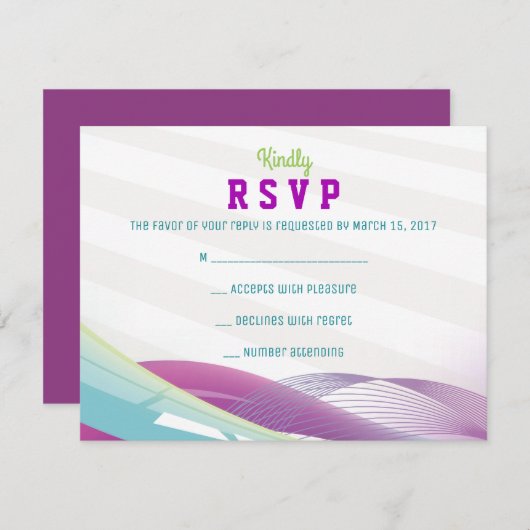 SOCCER GIRL Bar Mitzvah Einladung Antwort Karte (Vorne/Hinten)