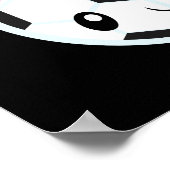 Soccer Girl Emoji Poster (Ecke)