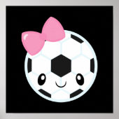 Soccer Girl Emoji Poster (Vorne)