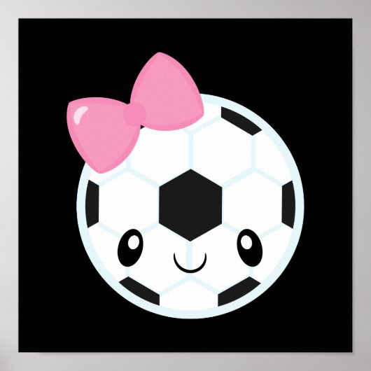 Soccer Girl Emoji Poster (Vorne)